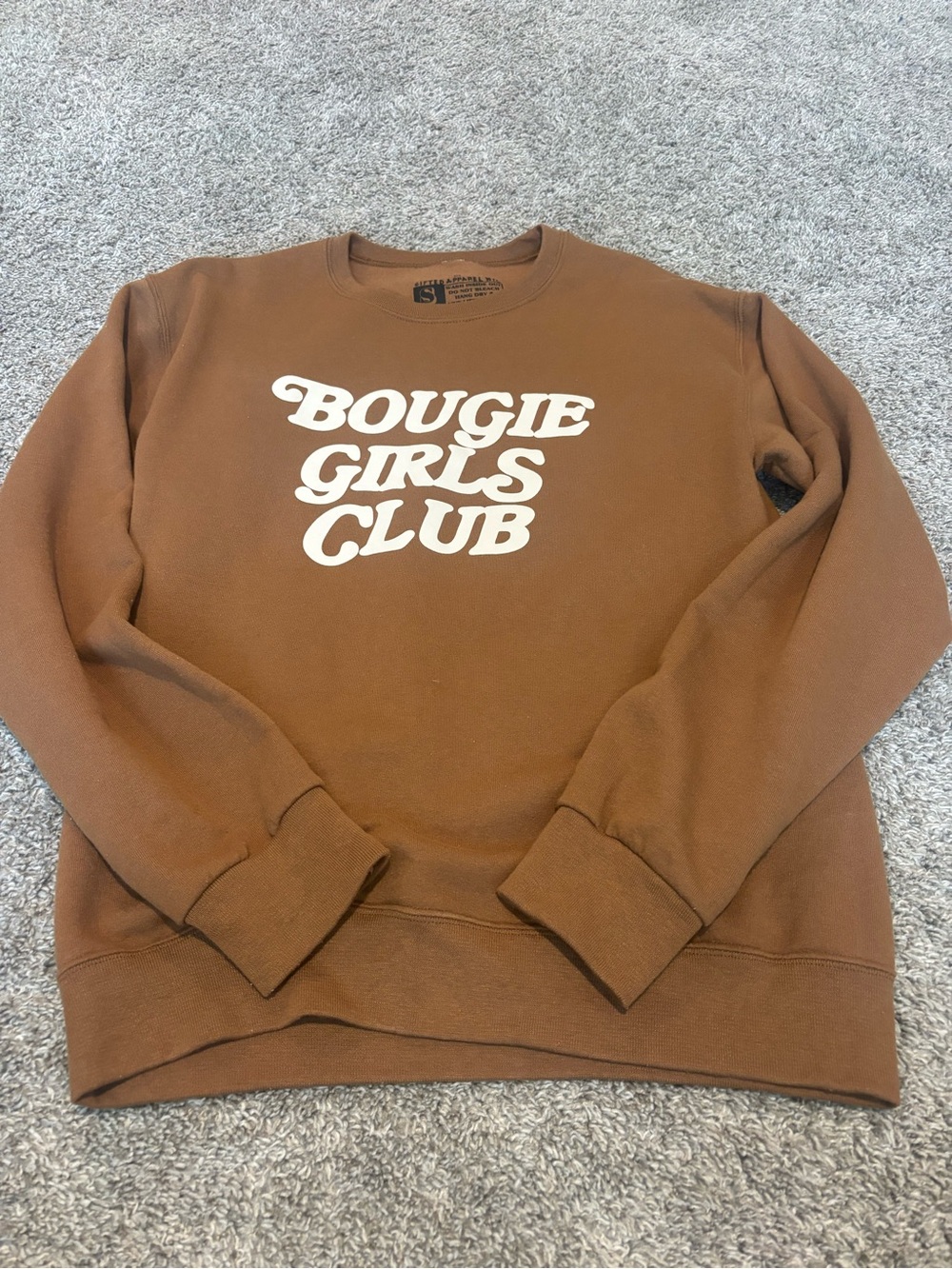 Bougie Girls Club Brown Crewneck Sweatshirt